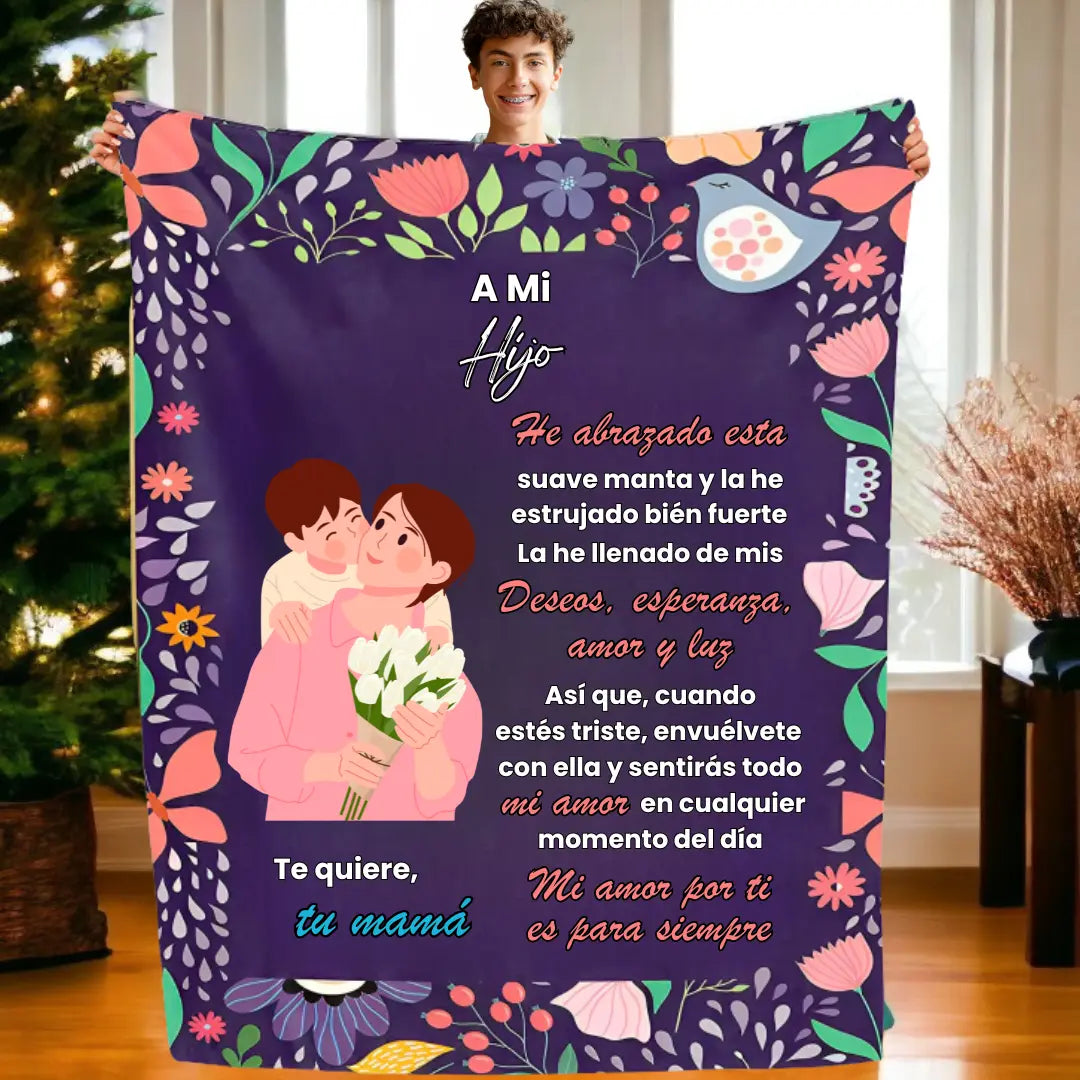 Manta Personalizada - Para Nieta, Nieto, Hija, Hijo