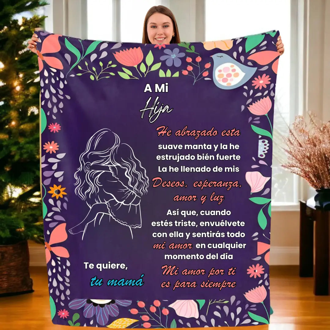 Manta Personalizada - Para Nieta, Nieto, Hija, Hijo